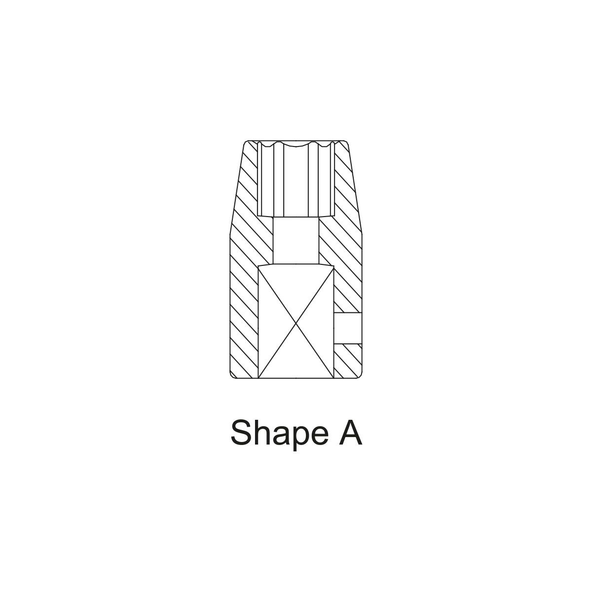 S208 1/4'' Drive Standard Impact Socket 1/2'' product photo